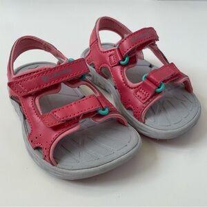 Columbia Little Kids' Pink Coral Techsun Vent Quick-Drying Sandals Size 7